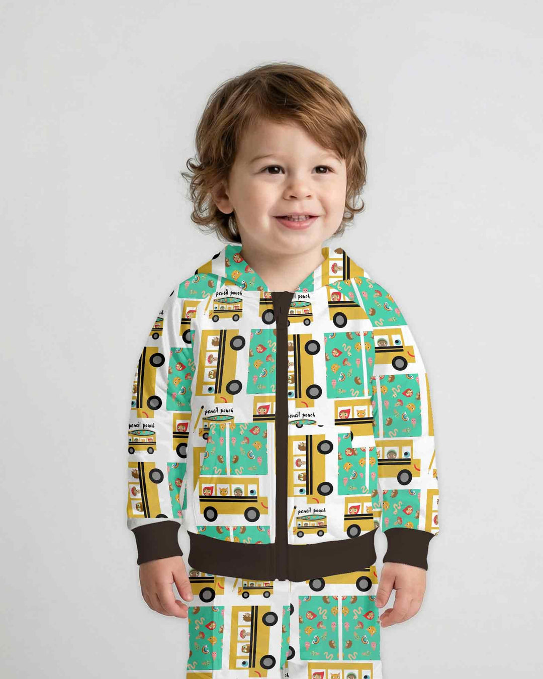 School Bus Adventures Bamboo Zip Hoodie