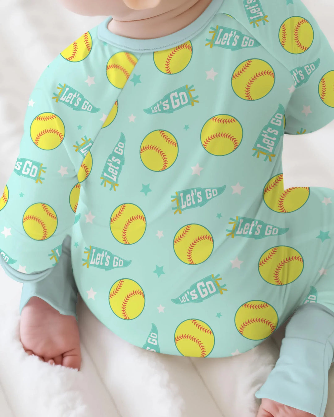Softball Lovers Bamboo Convertible Zippy
