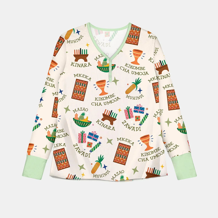 Kwanzaa Spirit Bamboo Women Pajama Set
