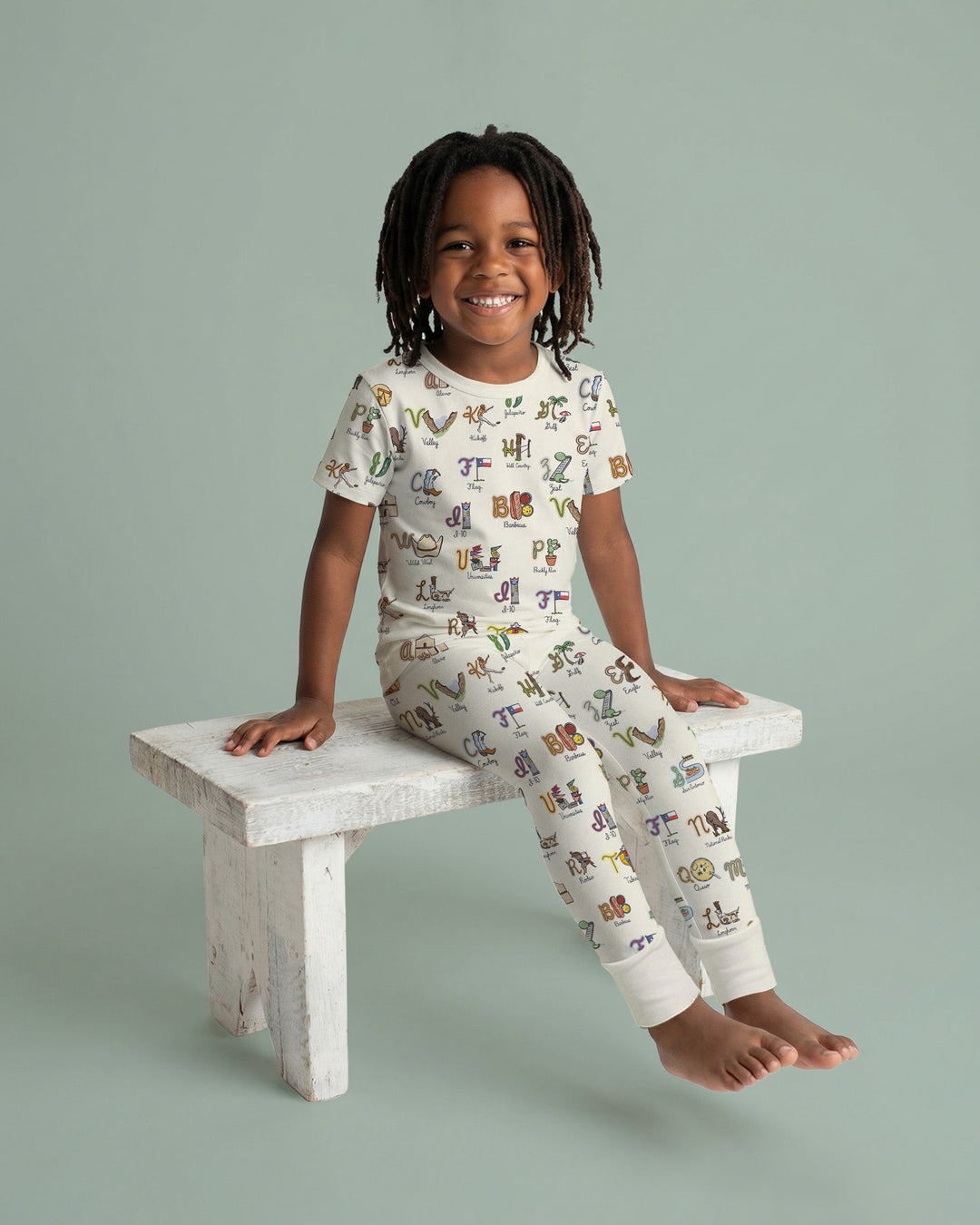 Zweiteiliges, kurzärmliges Pyjama-Set mit Marienkäfern