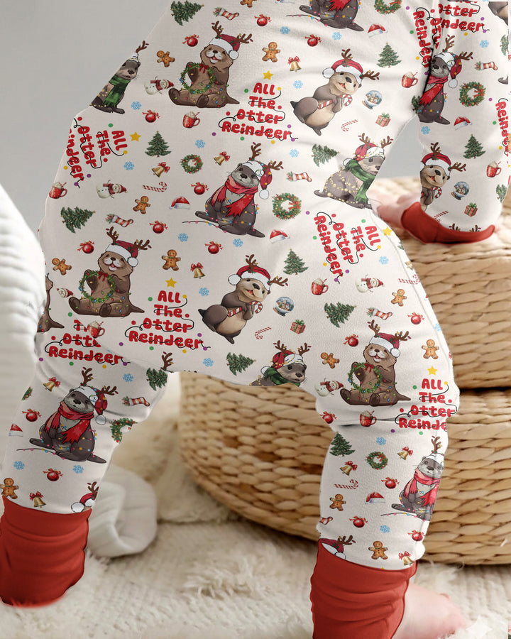 All The Otter Reindeer Bamboo Convertible Zippy