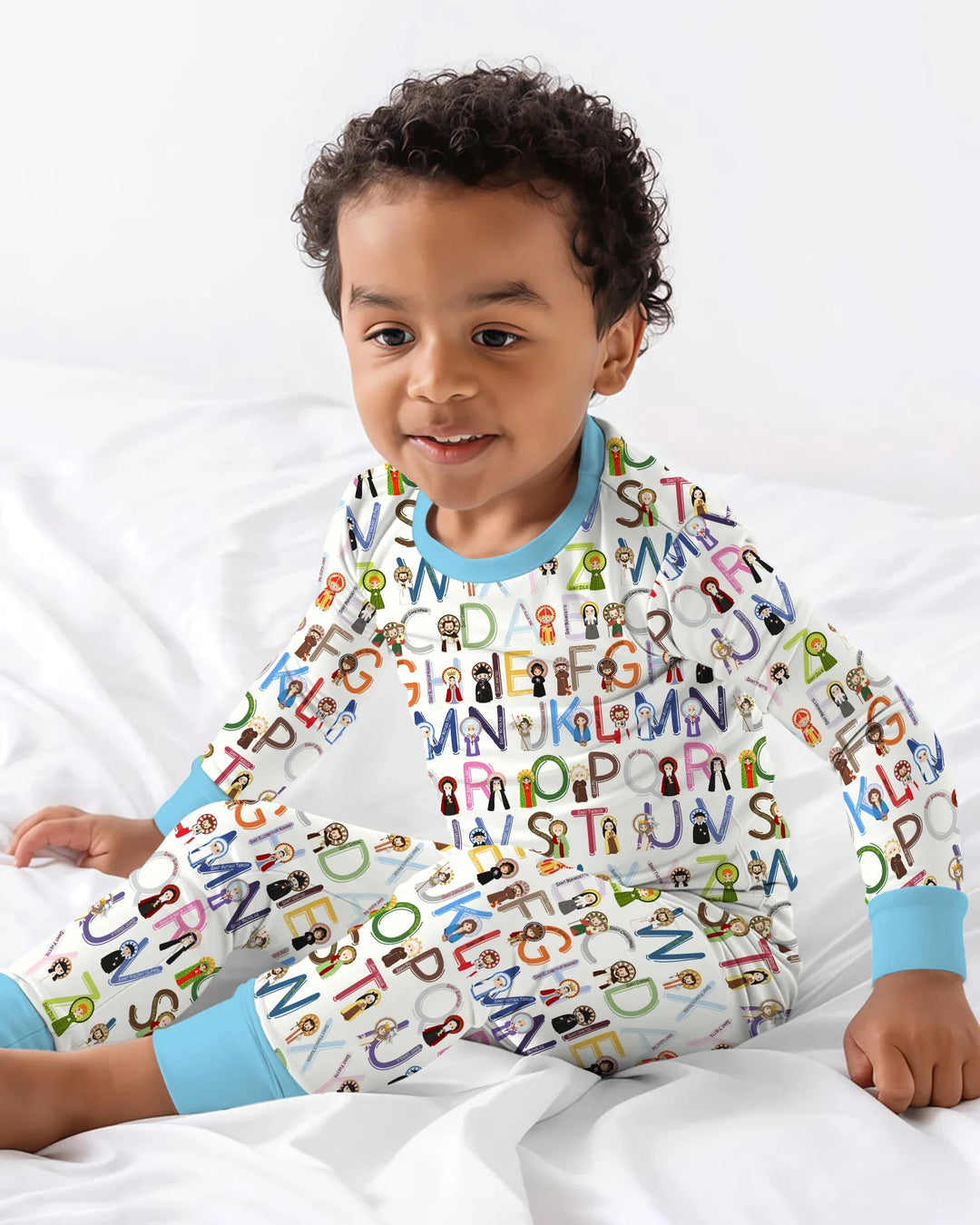 Saint ABCs Bamboo Two Piece Long Sleeve Pajama Set