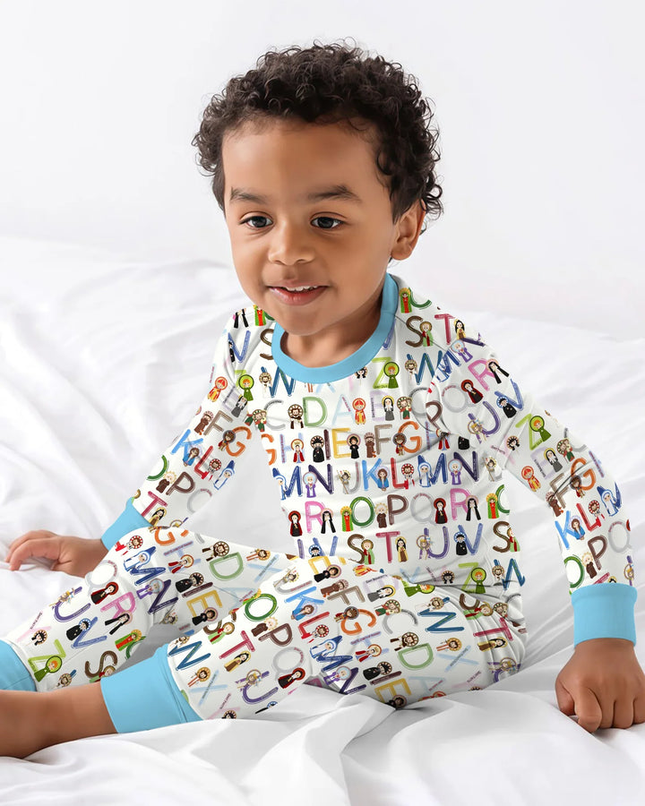 Saint ABCs Bamboo Two Piece Long Sleeve Pajama Set