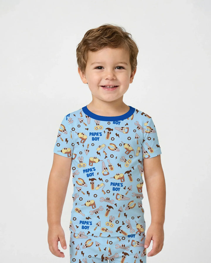Zweiteiliges, kurzärmliges Pyjama-Set mit Marienkäfern