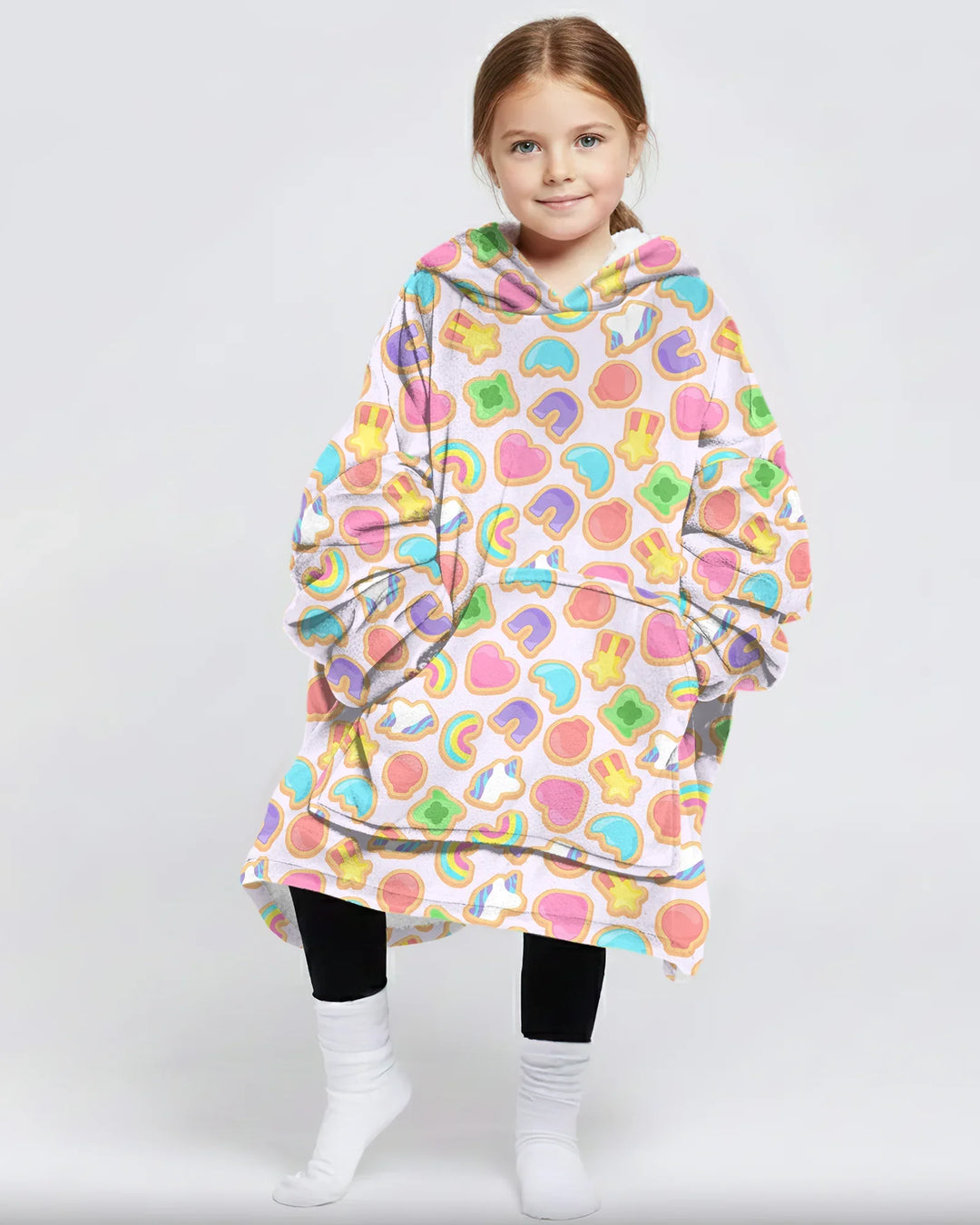 Lucky Marshmallow Cookies Bamboo Blanket Hoodie