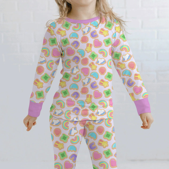 Lucky Marshmallow Cookies Bamboo Two Piece Long Sleeve Pajama Set