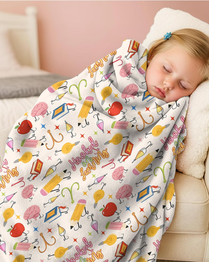 Hooked on Learning Bamboo Blanket