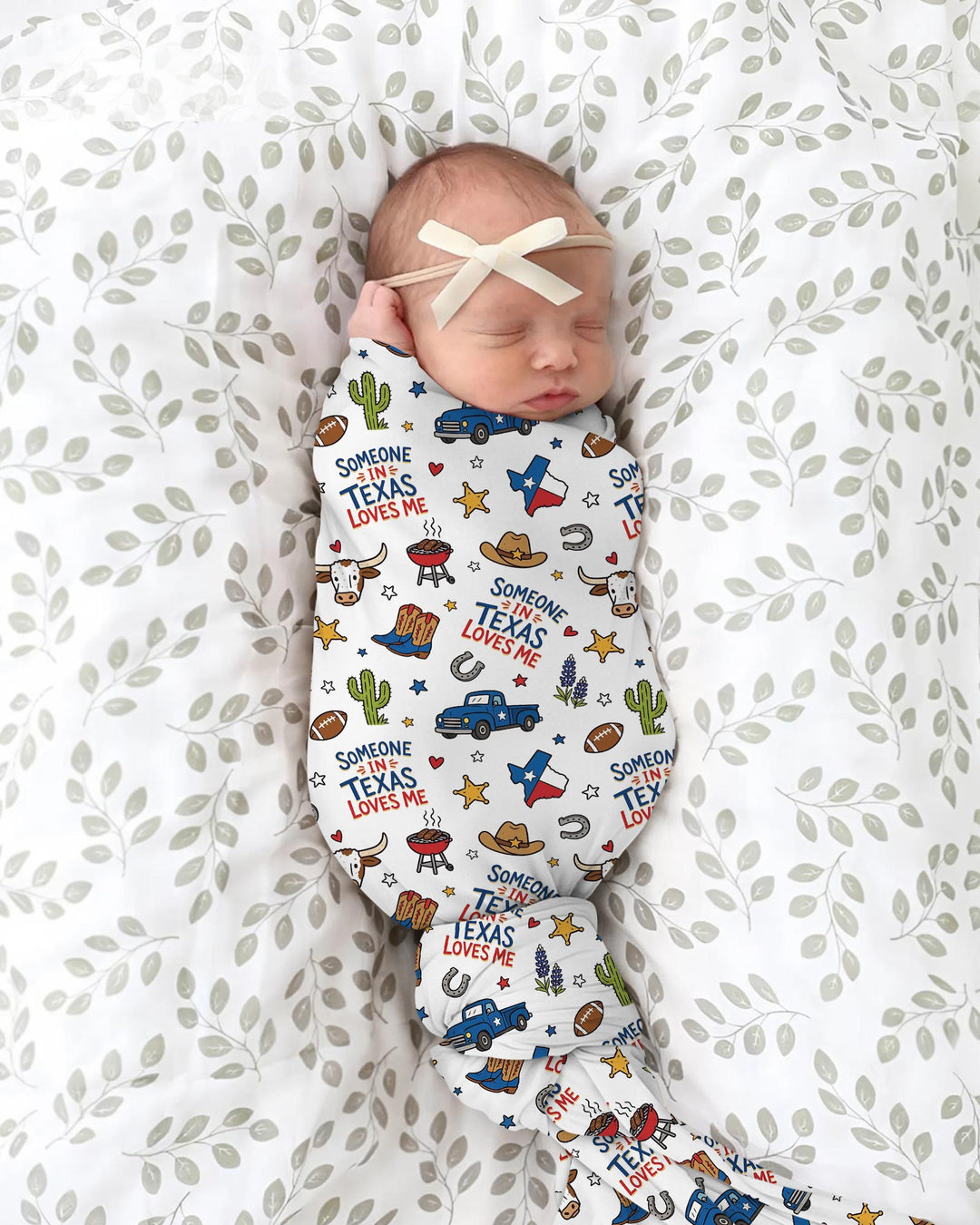 Someone in Texas Loves Me Swaddle Blanket