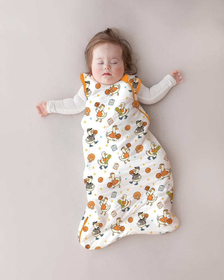 Silly Goose Playing Basketball Bamboo Sleep Bag