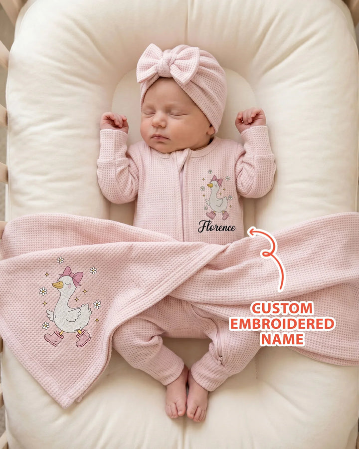 Gerippte Babykleidung mit individuellem Foto - Weich &amp; Skizzenhaft