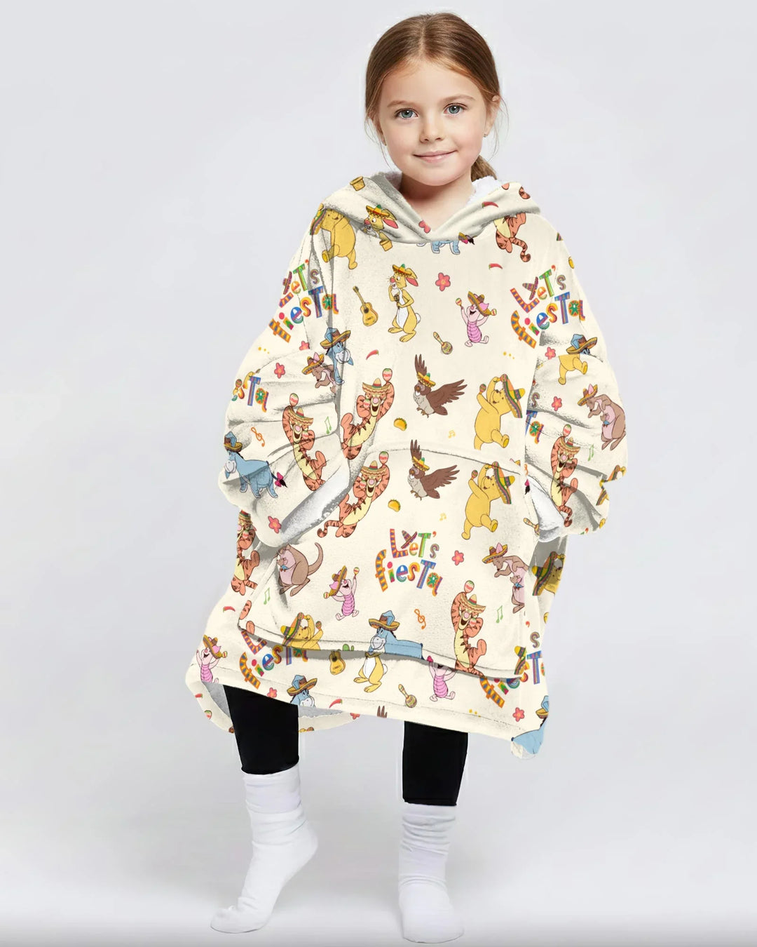 Let's Fiesta Tragbarer Bambus-Decken-Hoodie