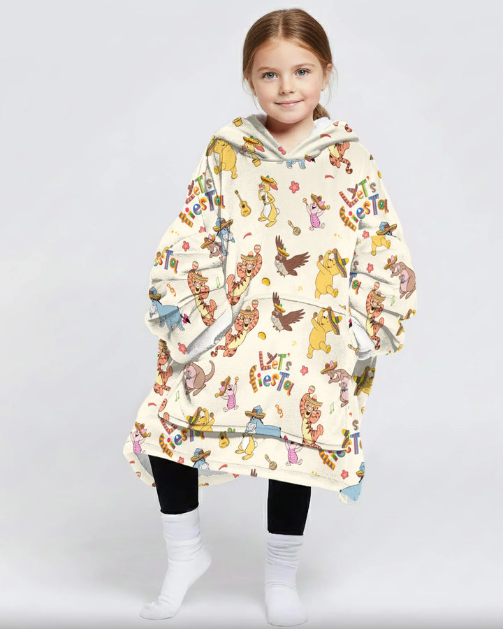Let's Fiesta Tragbarer Bambus-Decken-Hoodie