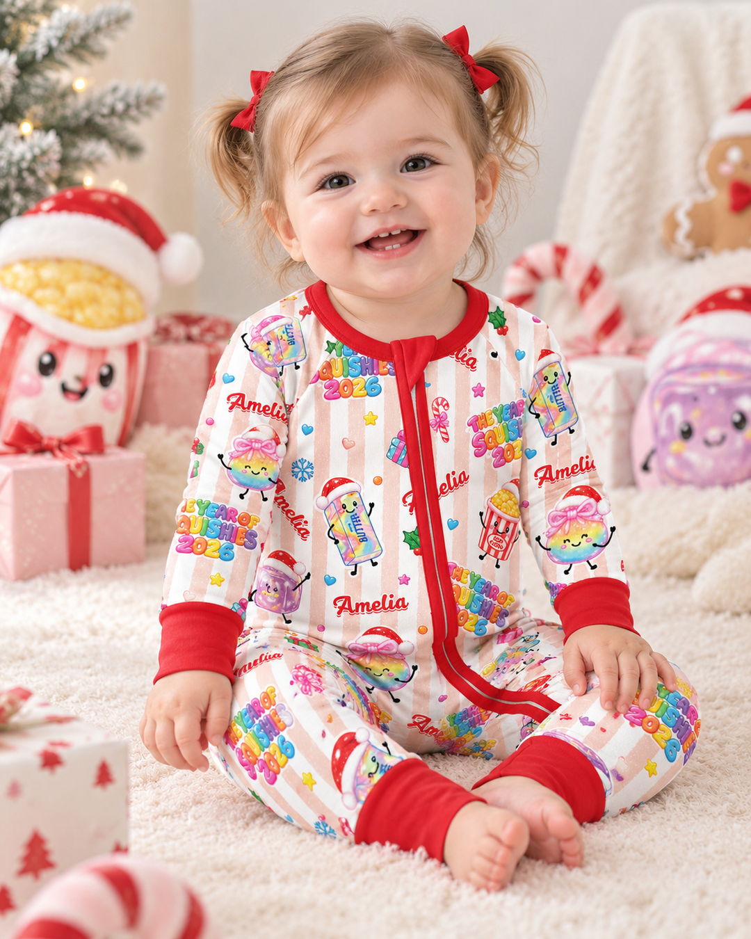 Custom Name The Year of Squishies 2026 Bamboo Convertible Zippy