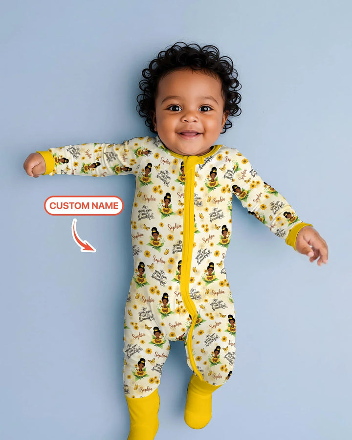 Gerippte Babykleidung mit individuellem Foto - Weich &amp; Skizzenhaft