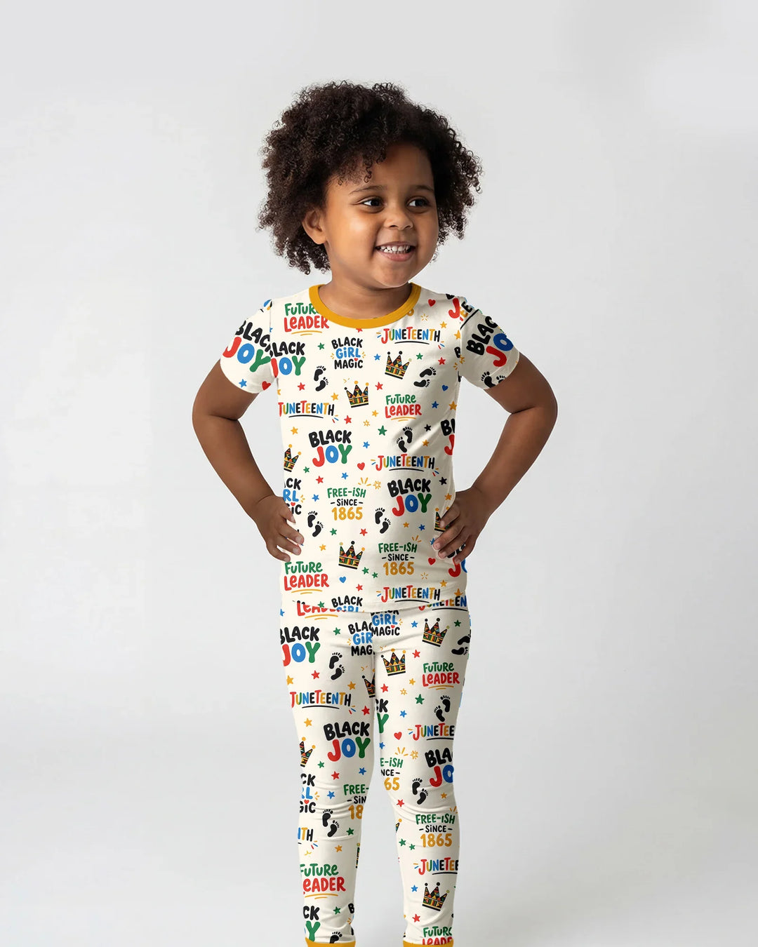 Zweiteiliges, kurzärmliges Pyjama-Set mit Marienkäfern