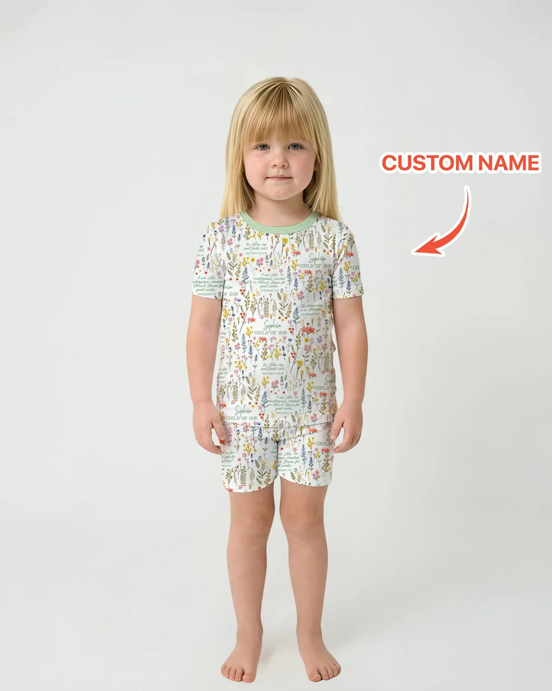 Zweiteiliges Pyjama-Set mit kurzen Ärmeln und Shorts im Sommer-Design