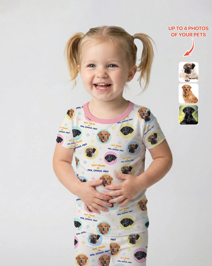 Zweiteiliges, kurzärmliges Pyjama-Set mit Marienkäfern