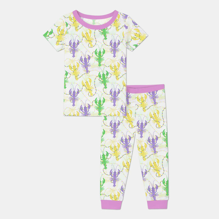 Zweiteiliges, kurzärmliges Pyjama-Set mit Marienkäfern