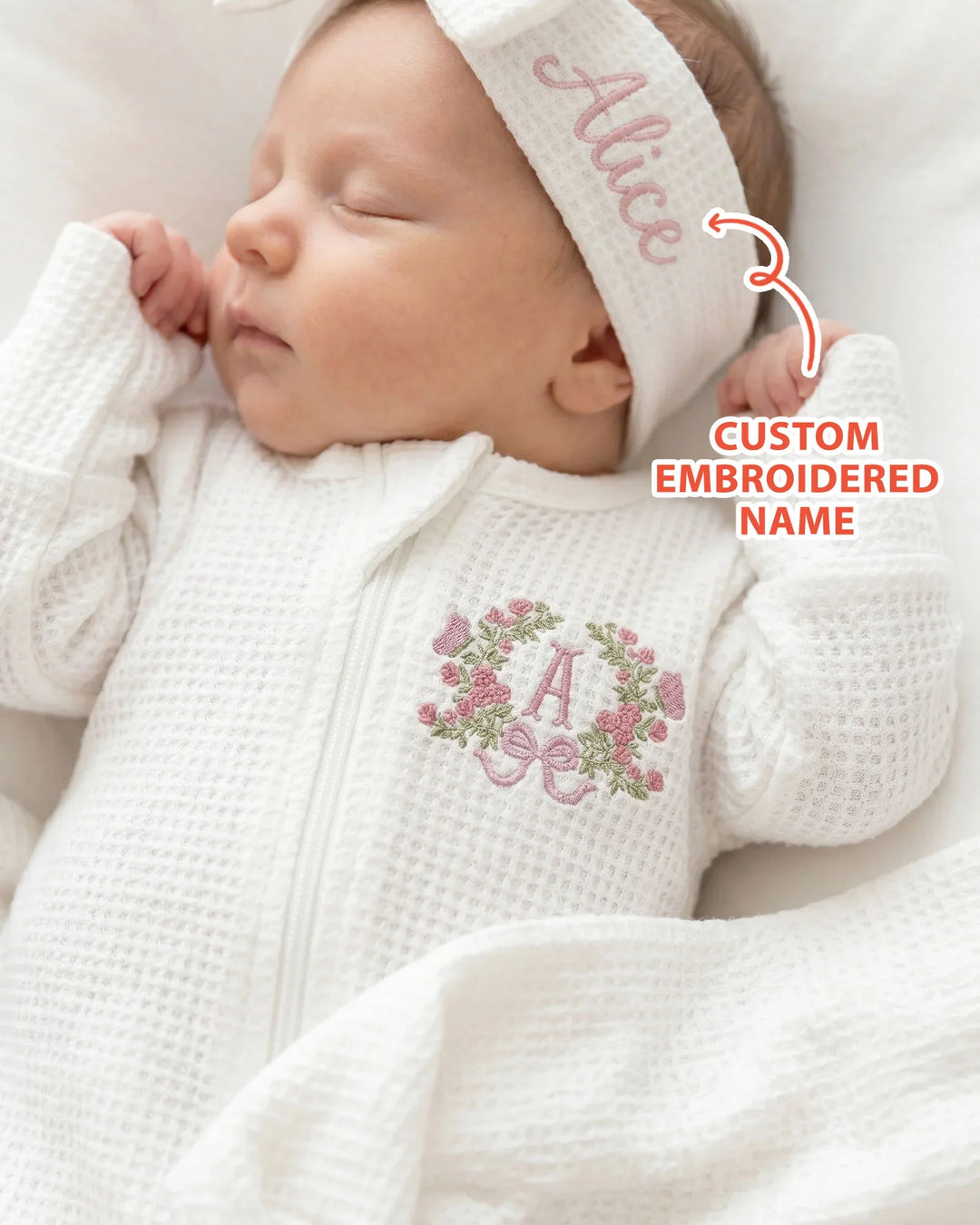 Gerippte Babykleidung mit individuellem Foto - Weich &amp; Skizzenhaft