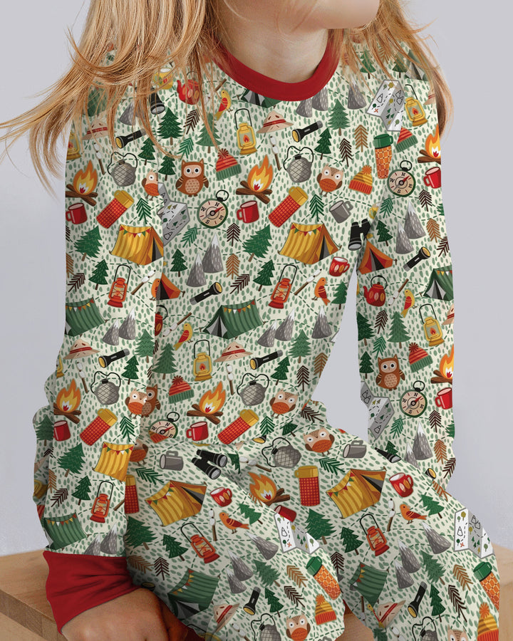 Happy Trails Bamboo Two Piece Long Sleeve Pajama Set