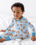 Born To Play Baseball Bamboo Two Piece Long Sleeve Pajama Set