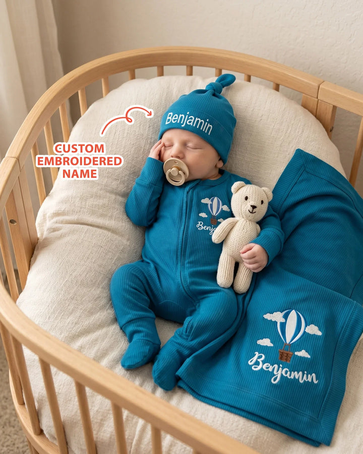 Gerippte Babykleidung mit individuellem Foto - Weich &amp; Skizzenhaft