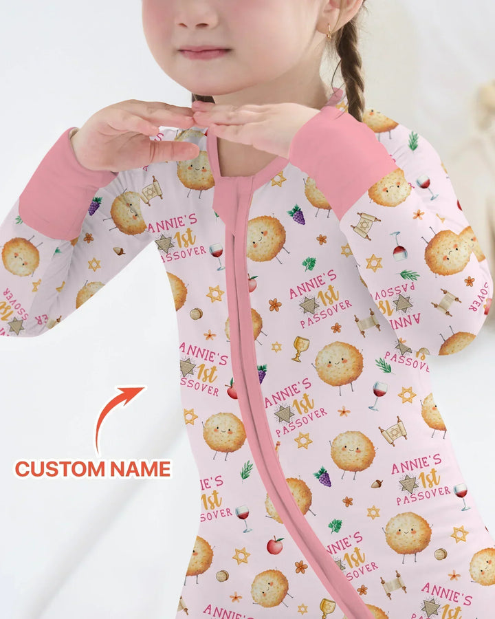 Custom Name 1st Passover Bamboo Convertible Zippy