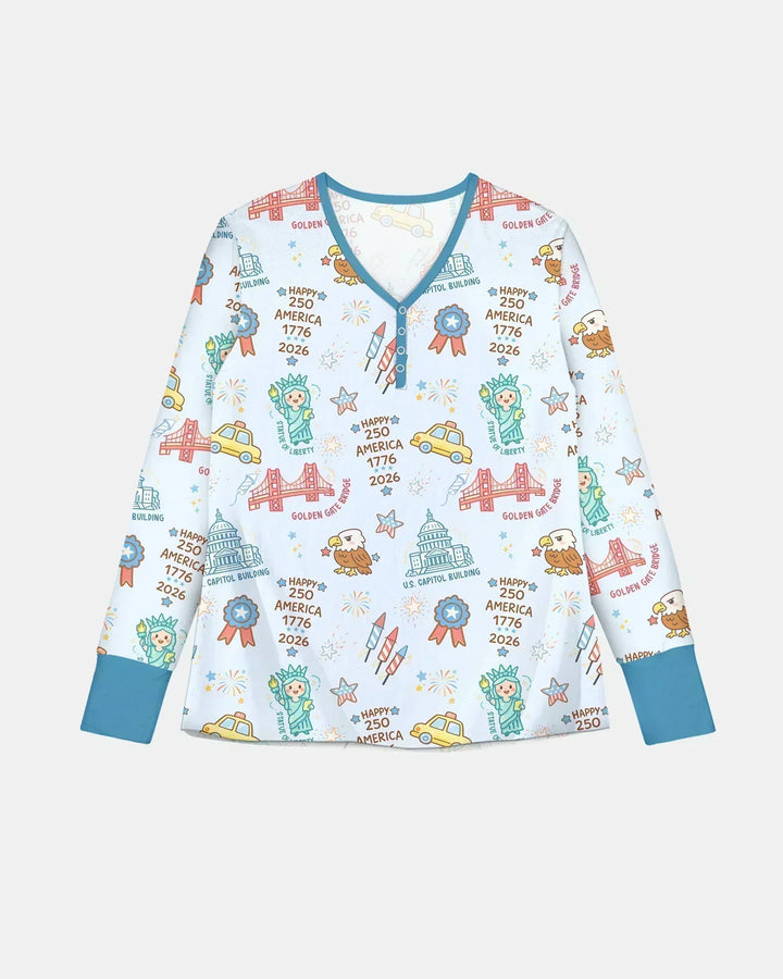 250 Jahre Freiheit Bambus Damen Pyjama Set