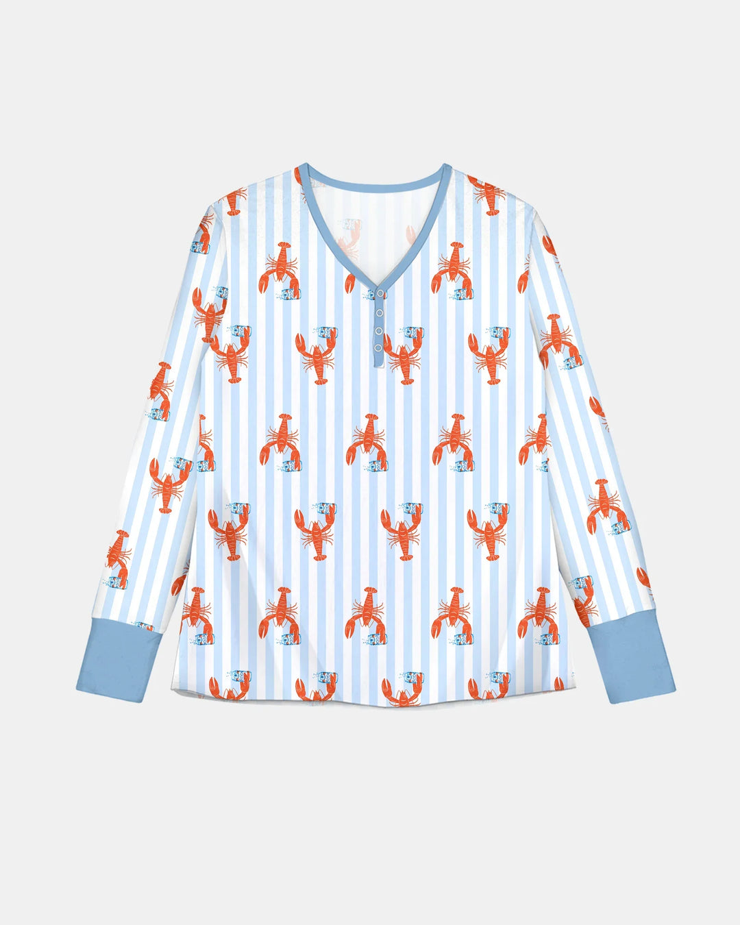 Crawfish Beer Season Bamboo Women Pajama Set