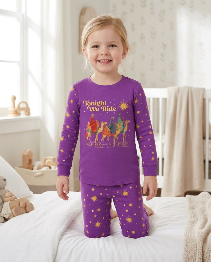 Tonight We Ride Bamboo Two Piece Long Sleeve Pajama Set