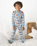Whimsical Puppy Bamboo Two Piece Long Sleeve Pajama Set