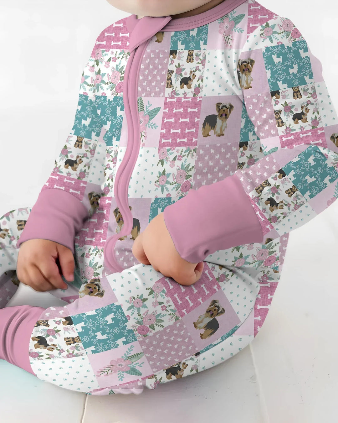Gerippte Babykleidung mit individuellem Foto - Weich &amp; Skizzenhaft