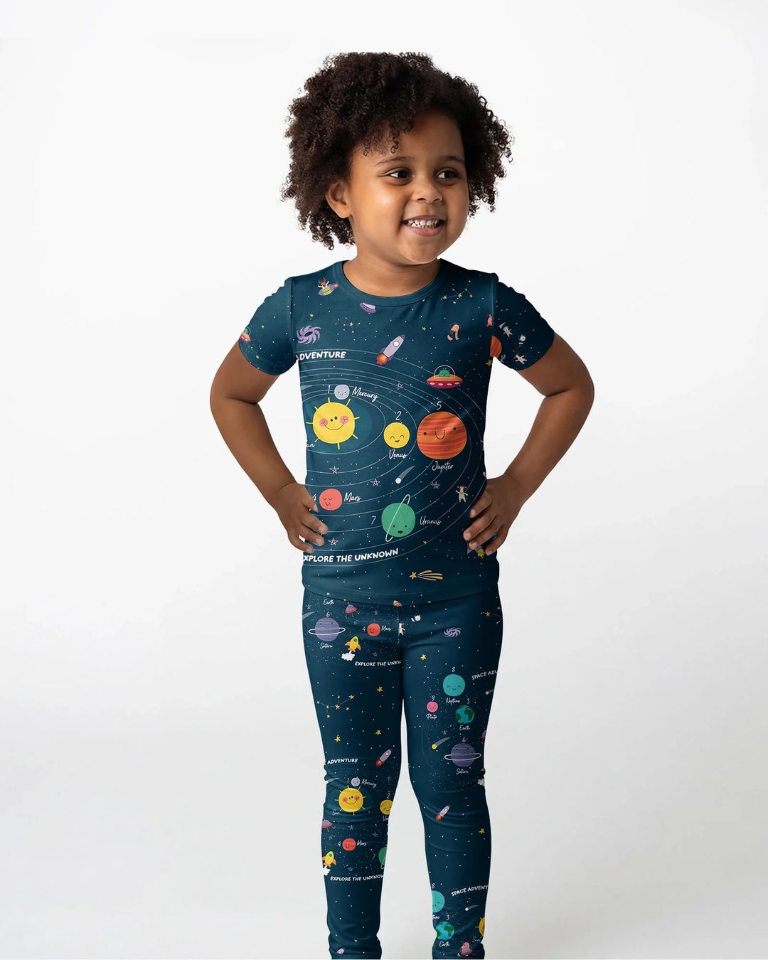 Zweiteiliges, kurzärmliges Pyjama-Set mit Marienkäfern