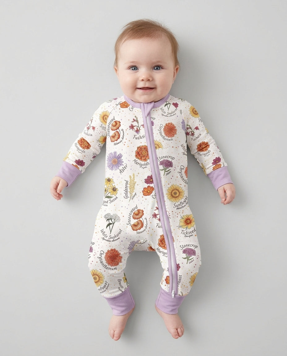 Autumn Blooms of North America Bamboo Convertible Zippy