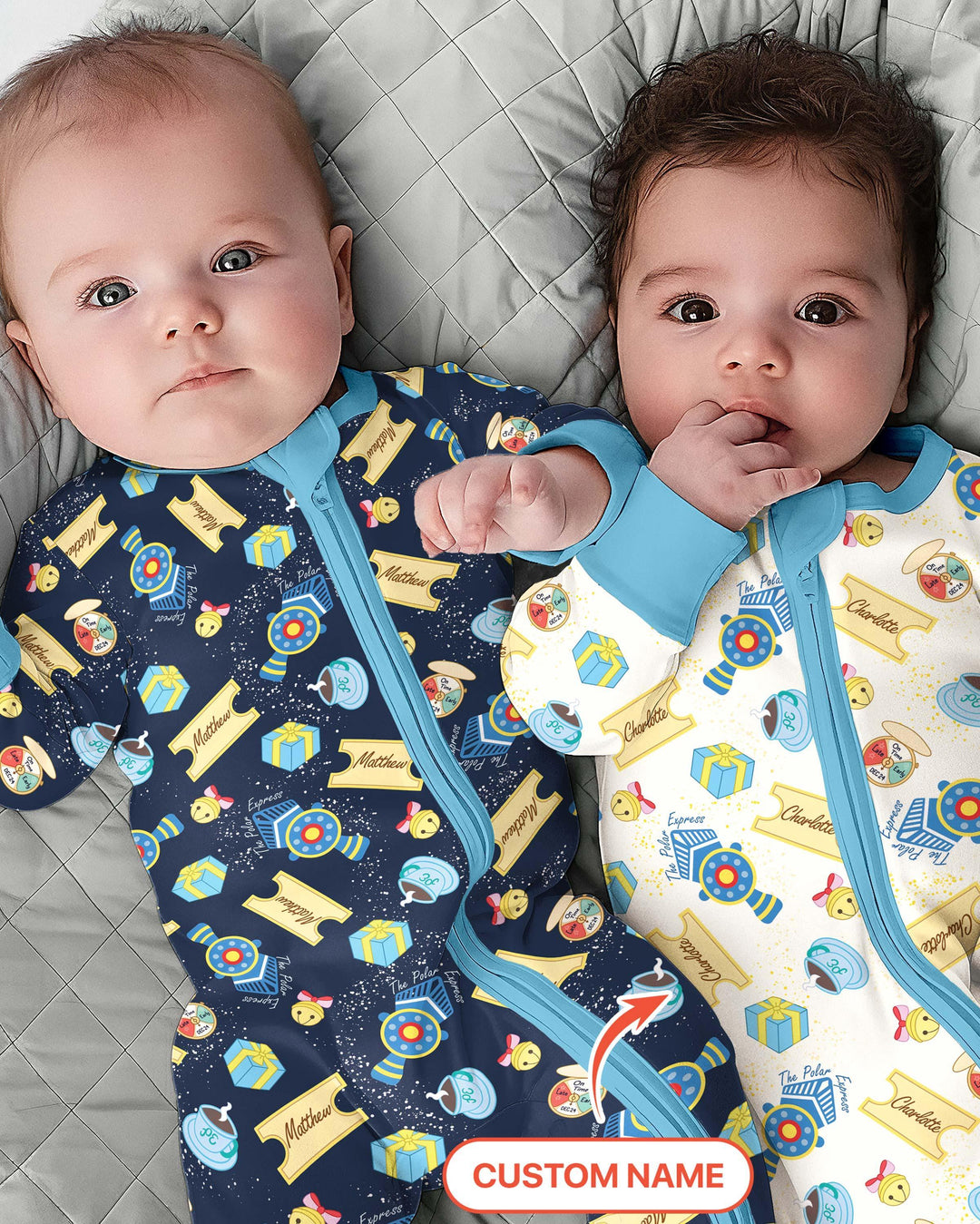 Gerippte Babykleidung mit individuellem Foto - Weich &amp; Skizzenhaft