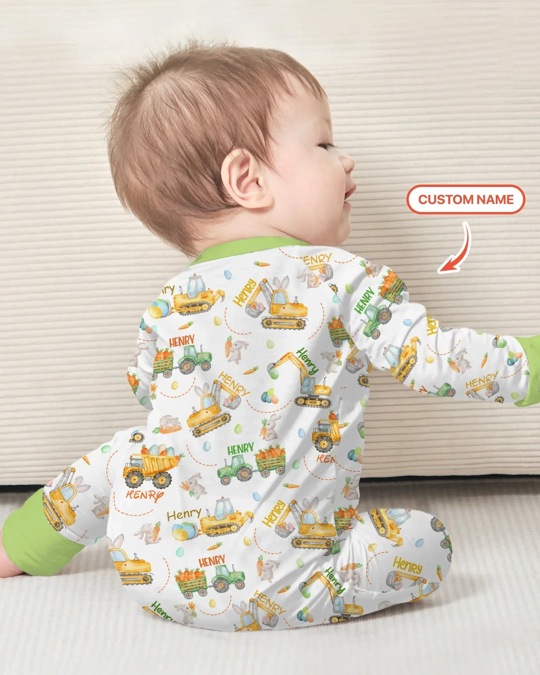 Gerippte Babykleidung mit individuellem Foto - Weich &amp; Skizzenhaft