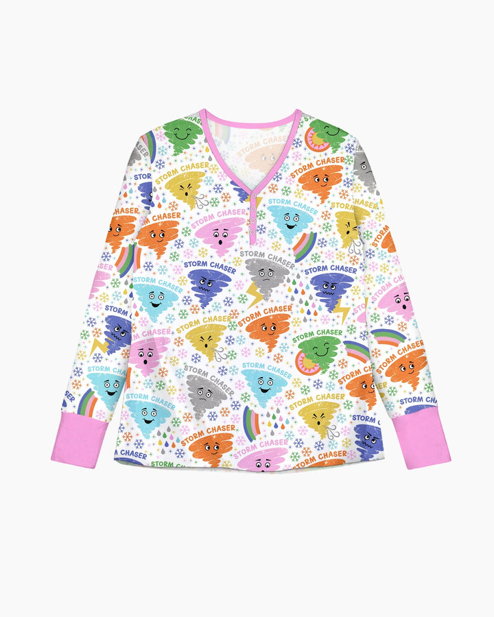 Tornado Family Matching Bamboo Women Pajama Set