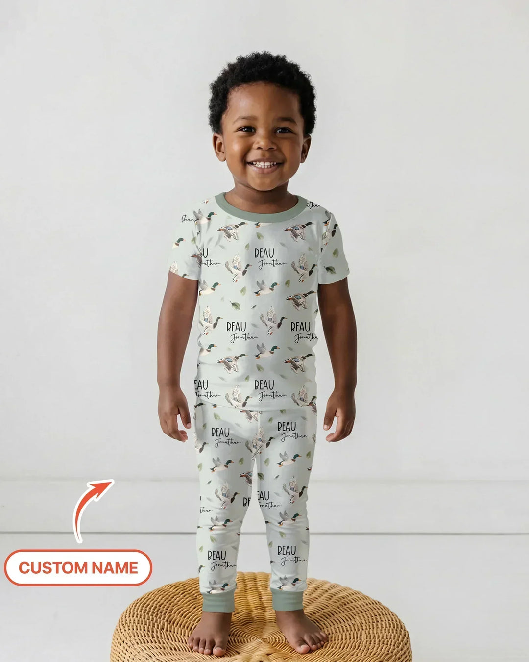 Zweiteiliges, kurzärmliges Pyjama-Set mit Marienkäfern