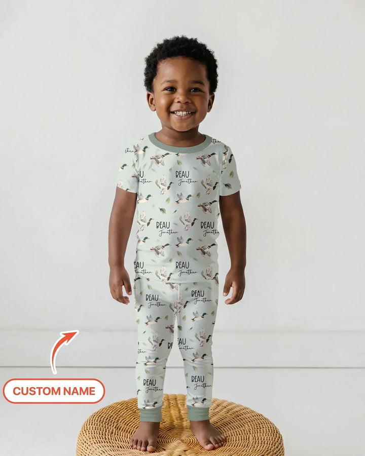 Zweiteiliges, kurzärmliges Pyjama-Set mit Marienkäfern