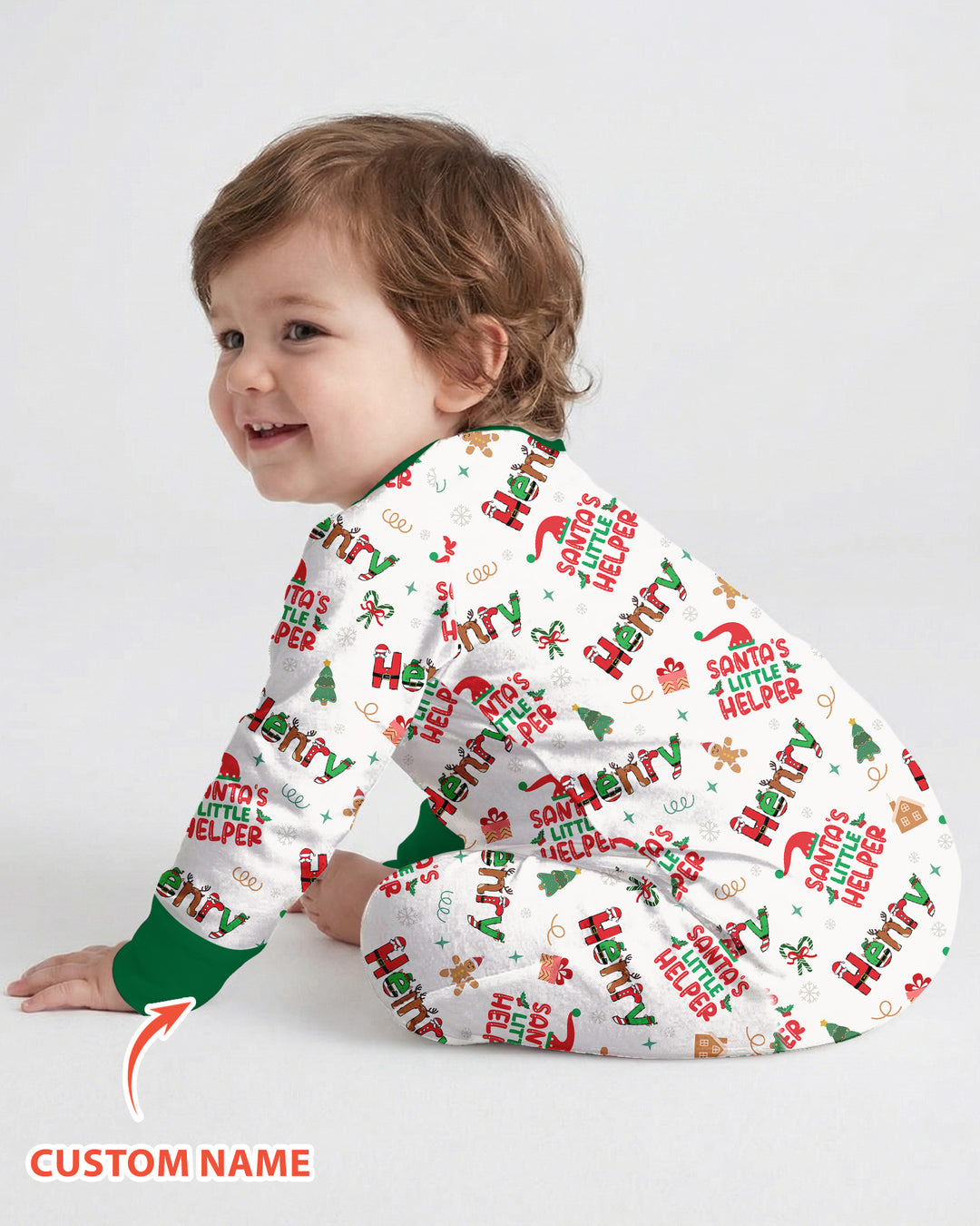 Personalized Santa's Little Helper Bamboo Convertible Zippy