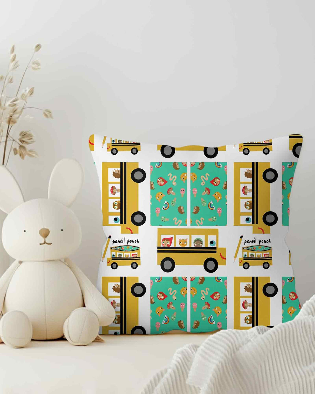 School Bus Adventures Bamboo Pillow Case