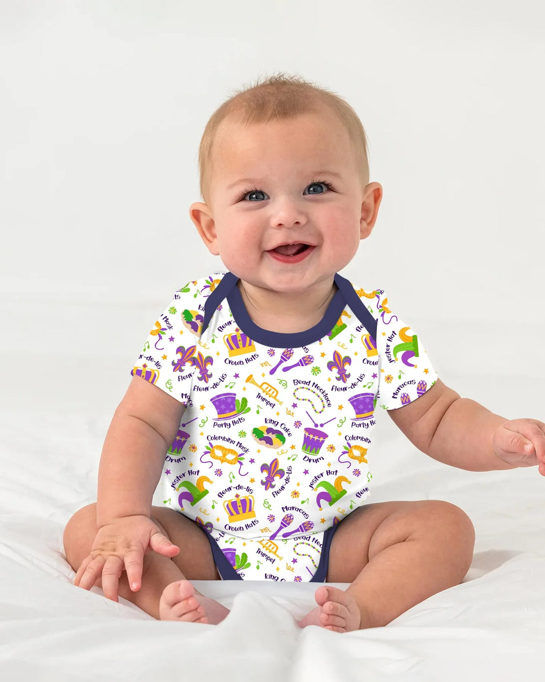 Gerippte Babykleidung mit individuellem Foto - Weich &amp; Skizzenhaft