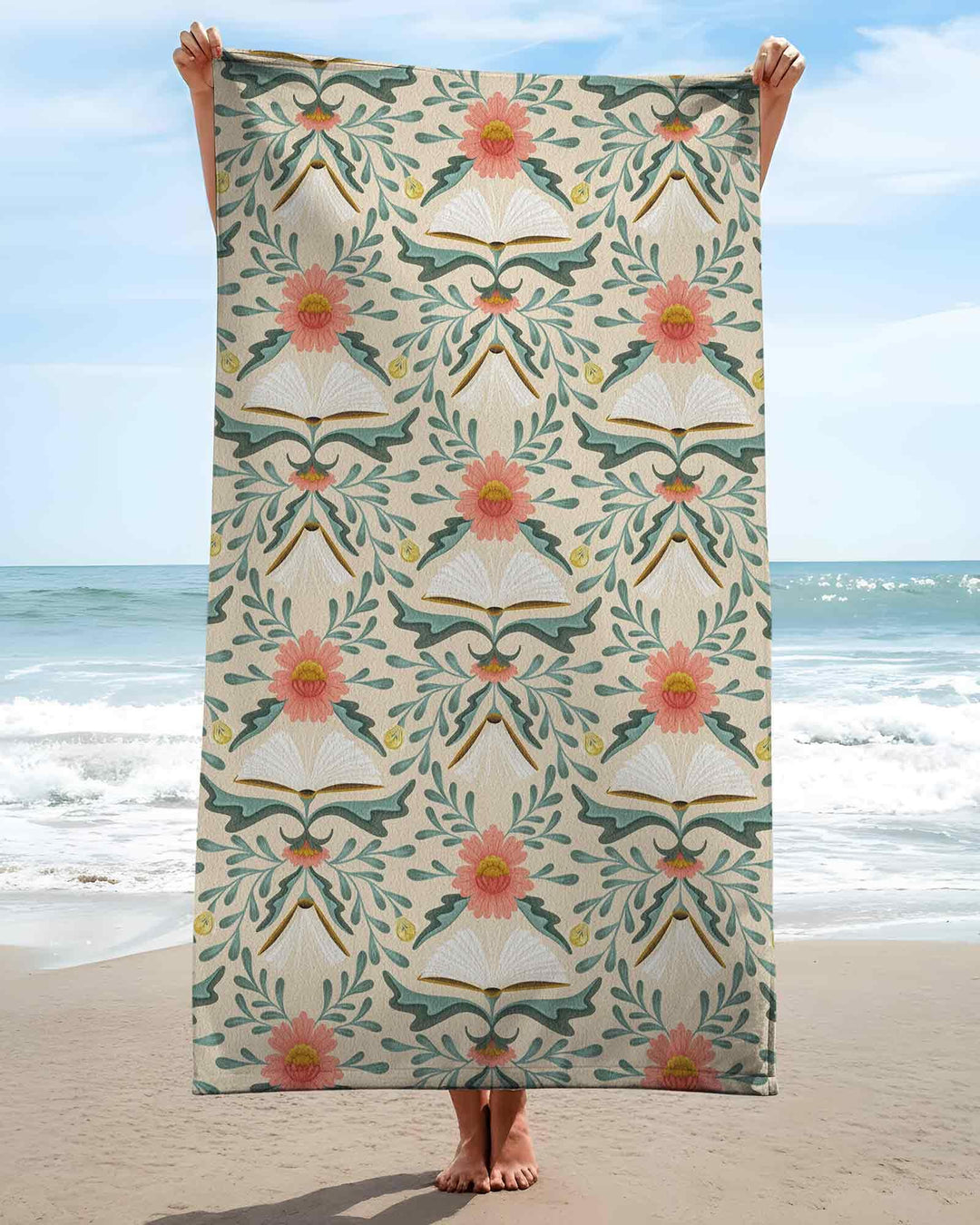 Blooming Stories Bamboo Beach Towel