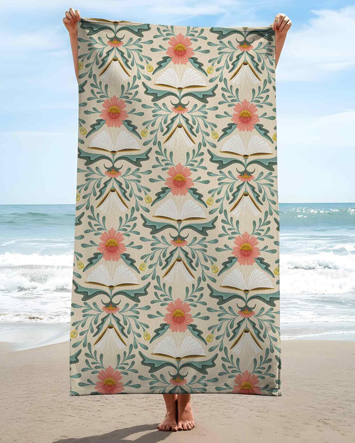 Blooming Stories Bamboo Beach Towel