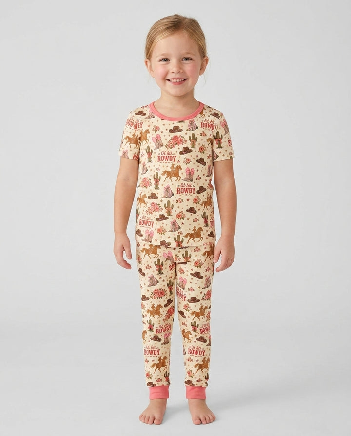 Zweiteiliges, kurzärmliges Pyjama-Set mit Marienkäfern