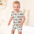 Template Zweiteiliges Pyjama-Set mit kurzen Ärmeln und Shorts