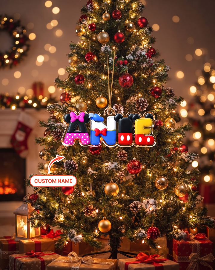 Magical Character Name Keepsake Personalized 1-Side Photo Acrylic Ornament