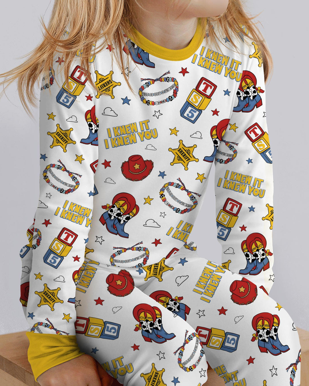 Little Cowgirl Bamboo Two Piece Long Sleeve Pajama Set