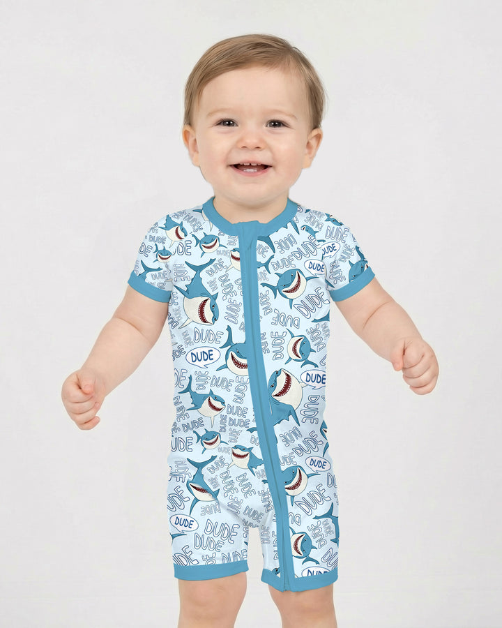 Dude Shark Bamboo Shorty Zippy