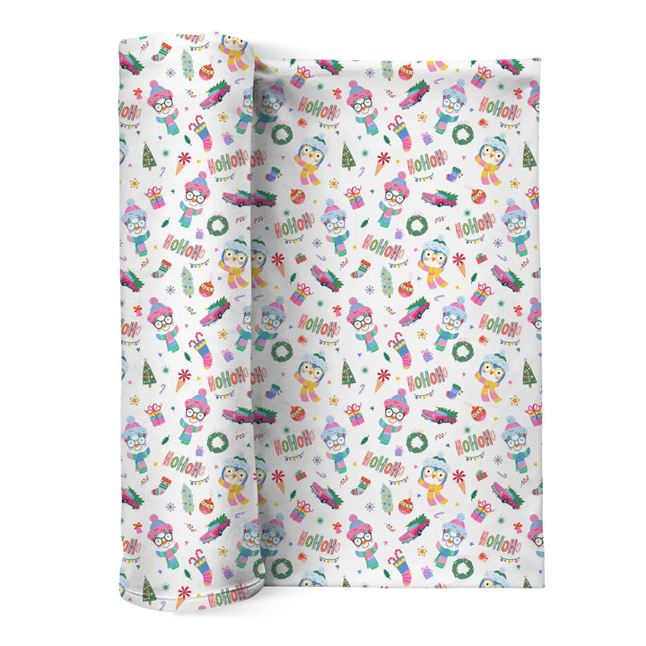 Bright Christmas Bamboo Swaddle Blanket